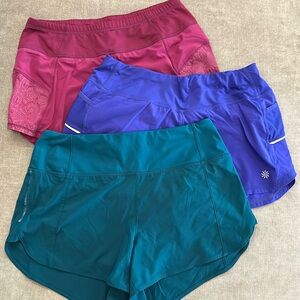 Bundle of Athleta running shorts - size small